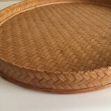 Large tray rattan vintage in very good condition