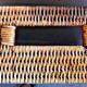 Vintage Rattan Butler's Tray on Stand
