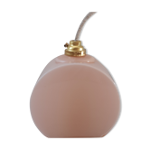Suspension in powder pink opaline art deco 30s-40s