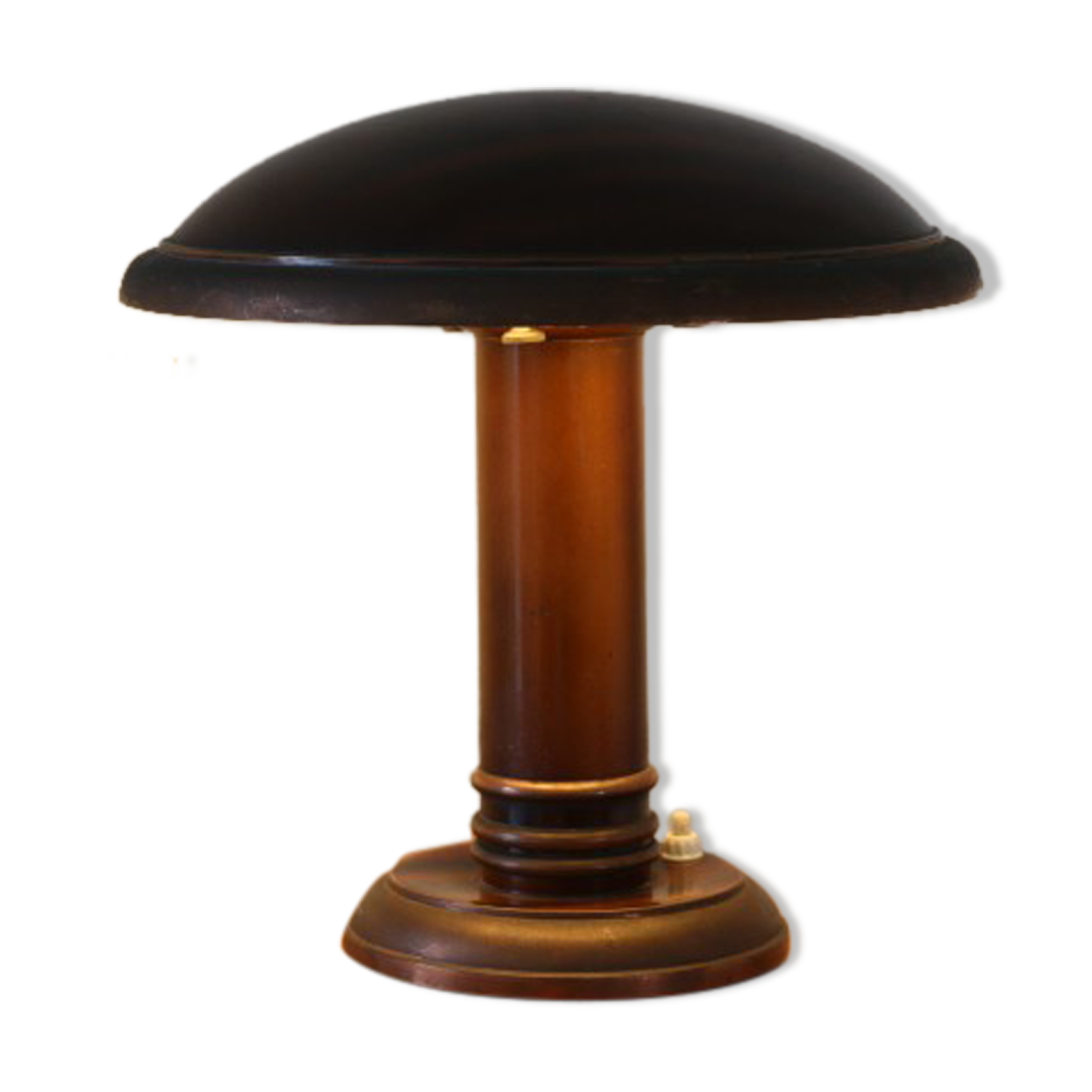 Copper mushroom lamp circa 1940