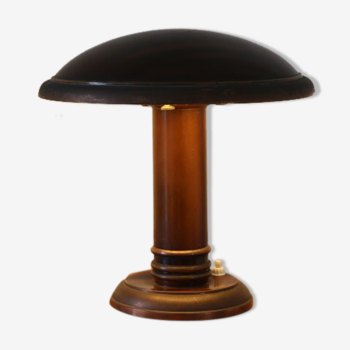 Lampe champignon cuivre vers 1940