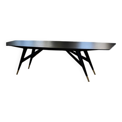 Table Gio Ponti D.859.1 Réédition 2023 Molteni en bois de frêne noir