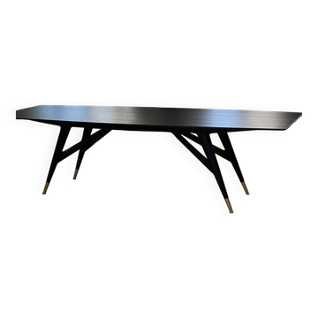 Gio Ponti Table D.859.1 Reissue 2023 Molteni in black ash wood