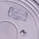 6 flat plate floral salines