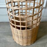 Large wicker pendant light