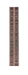 Vintage Turkish Oushak Handwoven Rug 48x297 cm