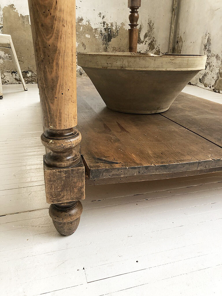Artist studio oak draper table