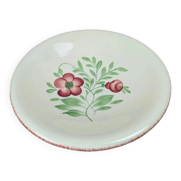 Plat creux ancien Villeroy & Boch – décor floral – esprit viennois