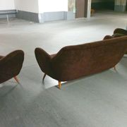 Lounge sofa 2 armchairs organic year 50