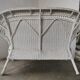 Wicker bench, rattan