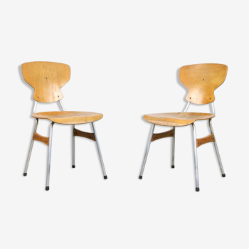 Mid-century plywood chairs by niko kralj, set of 2