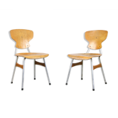 Mid-century plywood chairs by niko kralj, set of 2