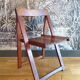 Chaise pliante italienne vintage