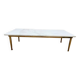 Table basse en laiton et marbre de carrare, 1970