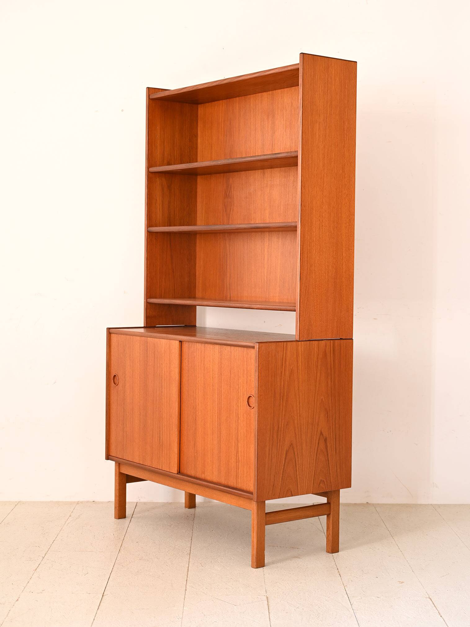 Scandinavian 2-door bookcase, 1960s