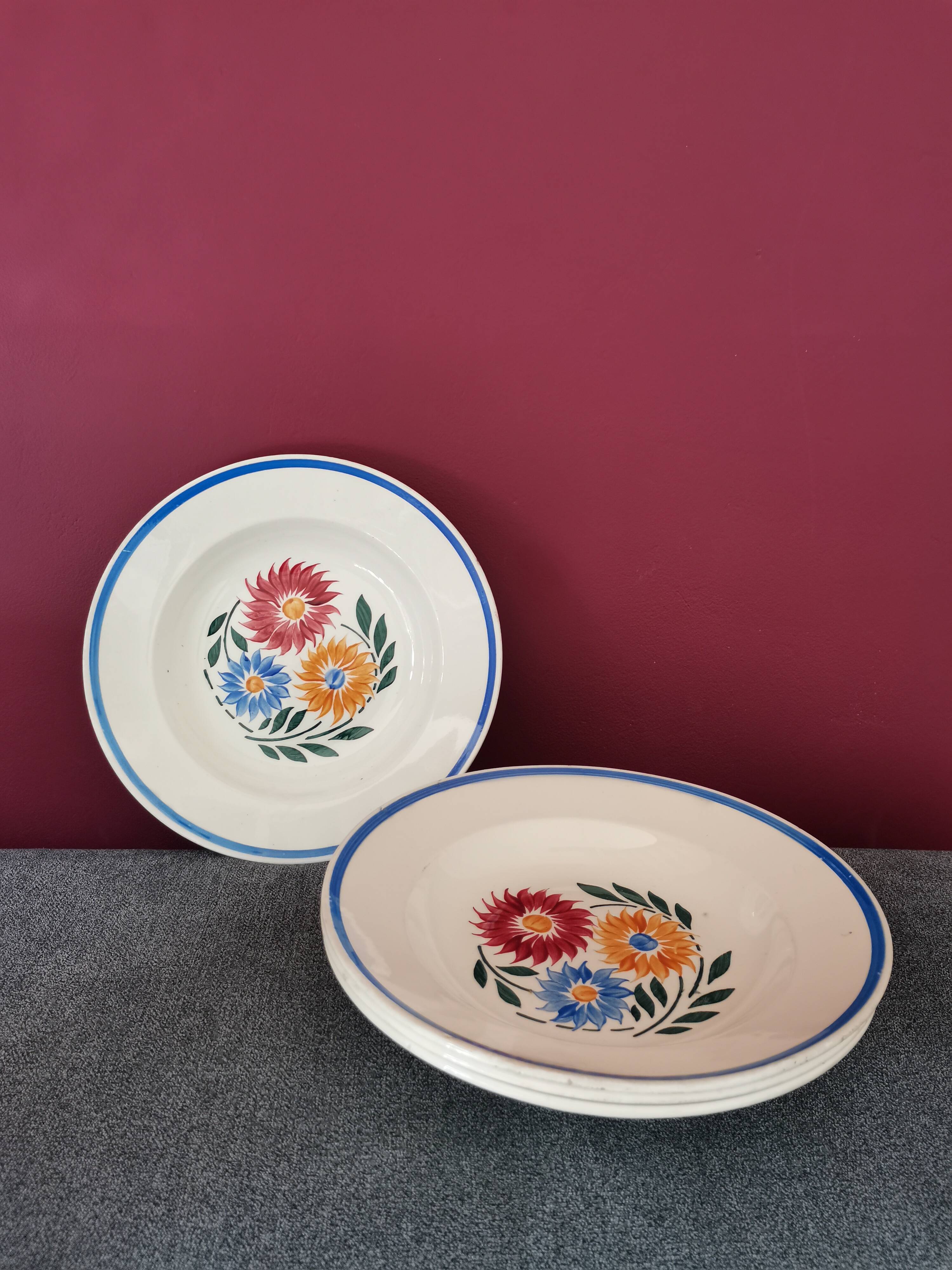 Rustic Flowers Lunéville Plates