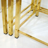 Golden metal tables