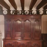 Authentic Louis XIV two-body sideboard