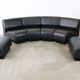 Black snakeskin modular sofa by Don Chadwick for Herman Miller 1970s
