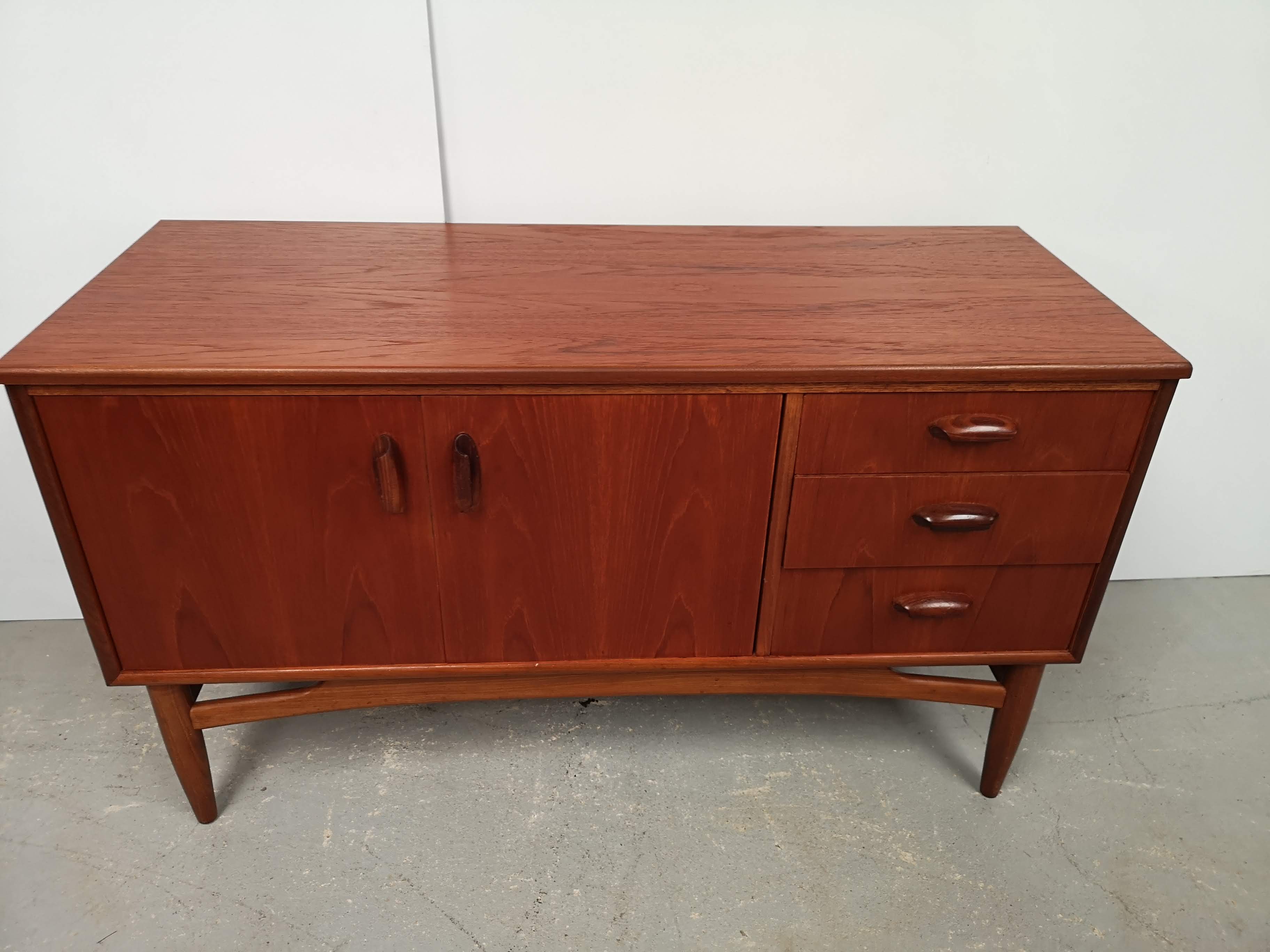 Vintage blond teak sideboard