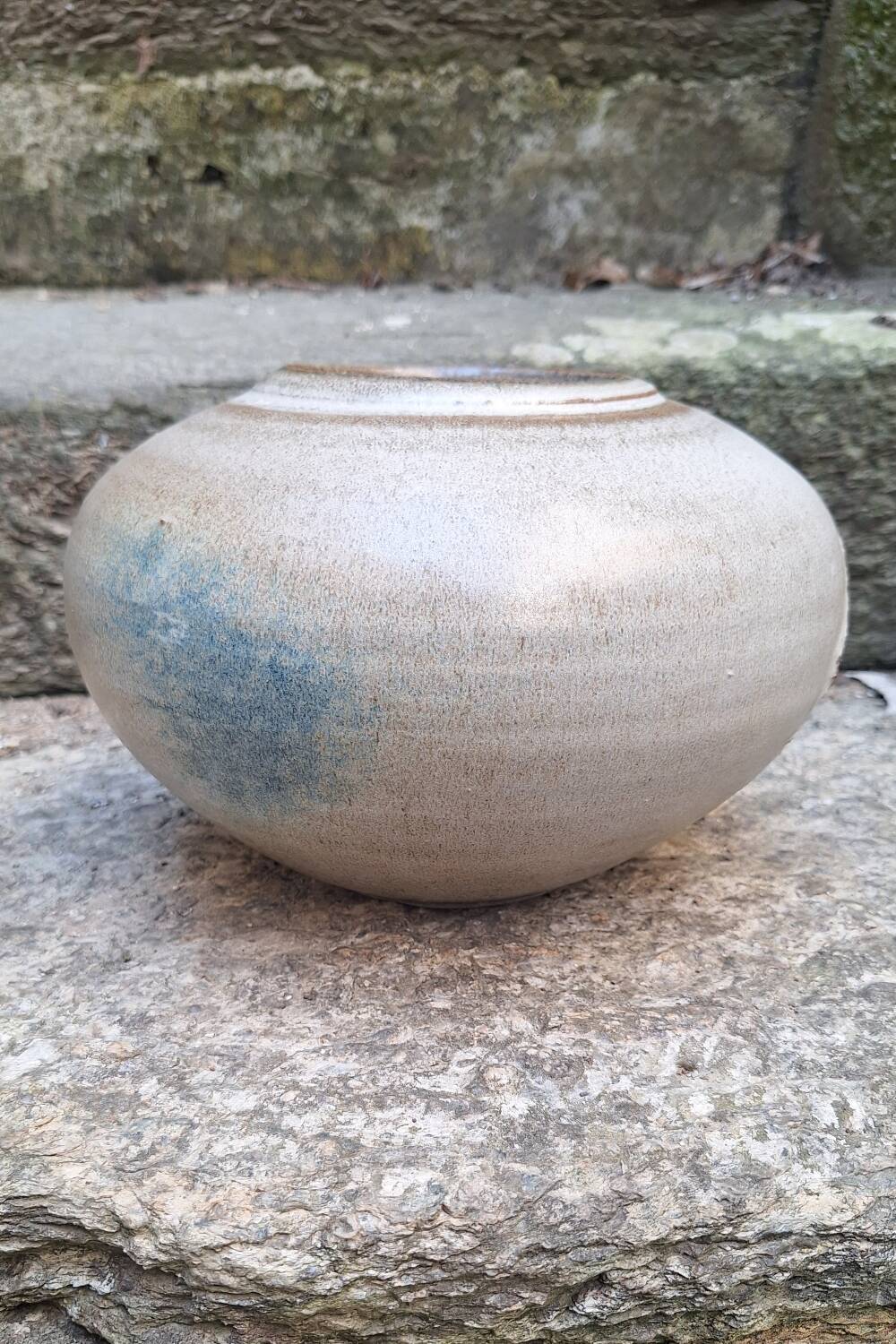 Glazed ceramic vase by Nadia and Alain Pinel