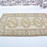 Handknotted Oushak Floral Rug sku 3441