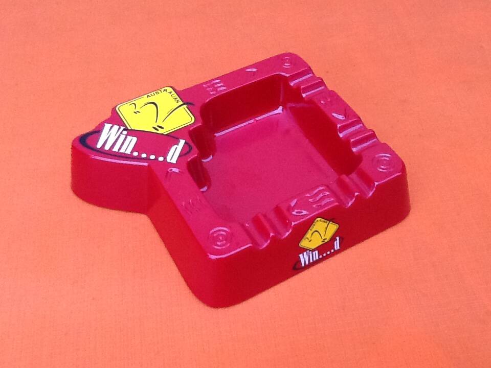 1980s winfield australian ashtray red and yellow plastic
