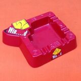 1980s winfield australian ashtray red and yellow plastic