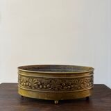 70s brass planter