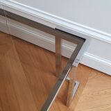 70s chrome coffee table