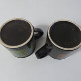 Set of 2 vintage Staffordshire english mugs