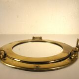 Brass porthole mirror 29 cm