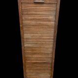 1920s fir curtain file cabinet
