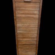1920s fir curtain file cabinet