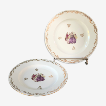 Plates real limoges porcelain