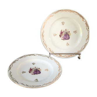 Plates real limoges porcelain