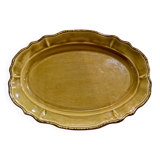 Plat oblong ocre jaune - adp faience de Provence.