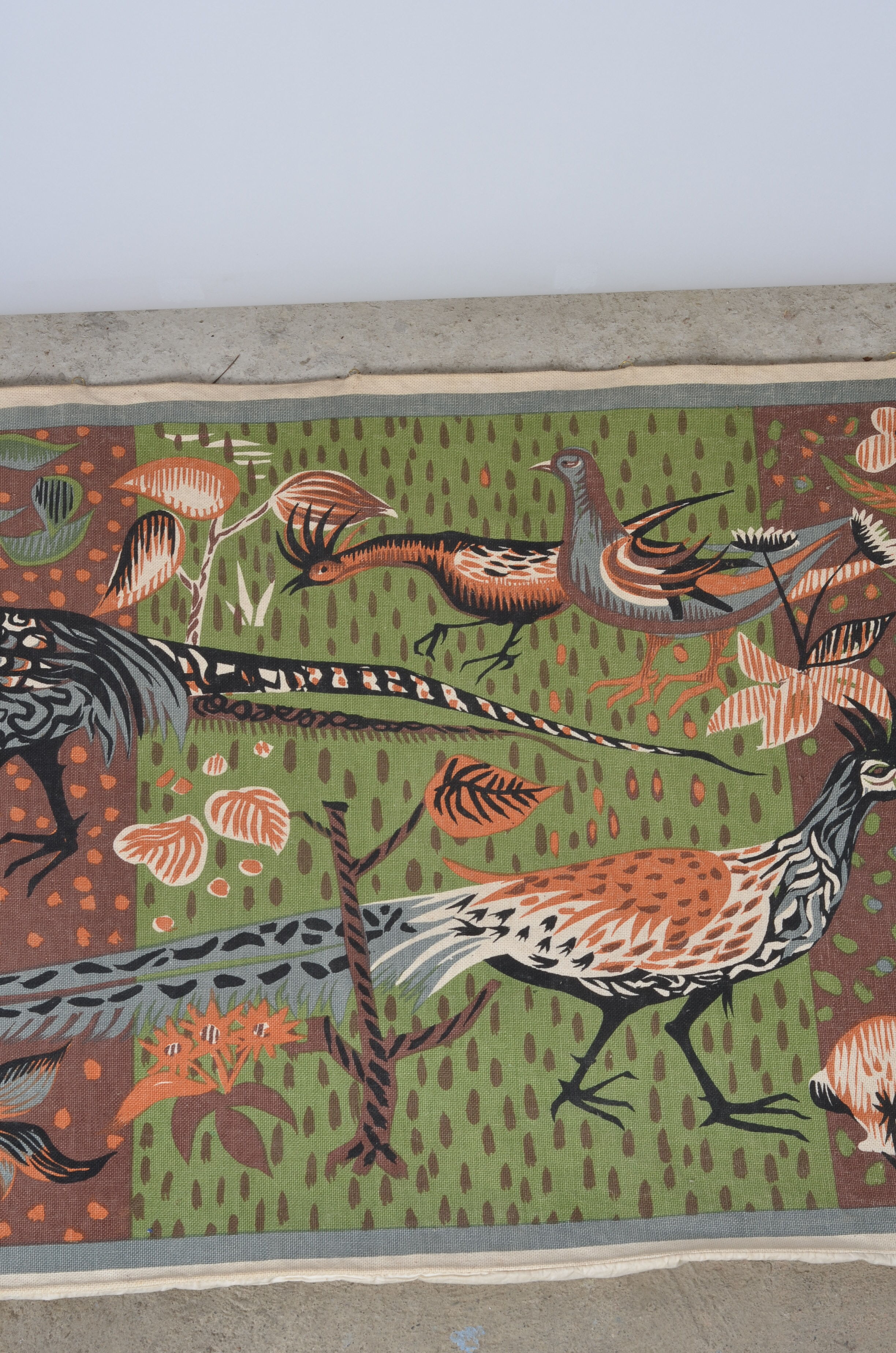 Tapestry andré Minaux "pheasants"