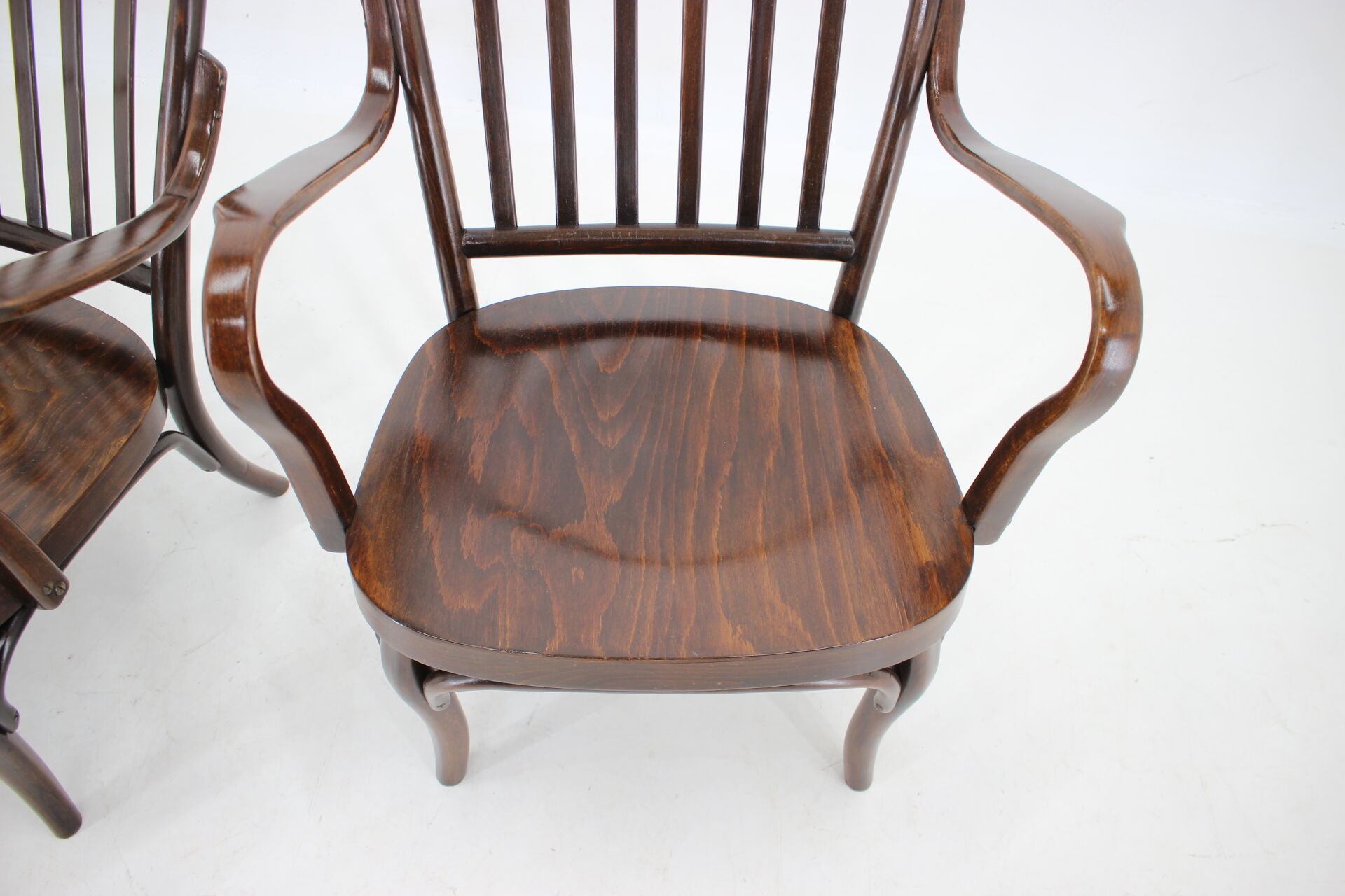 1950s Pair of Josef Frank Bentwood Armchairs no. 752 by Thon