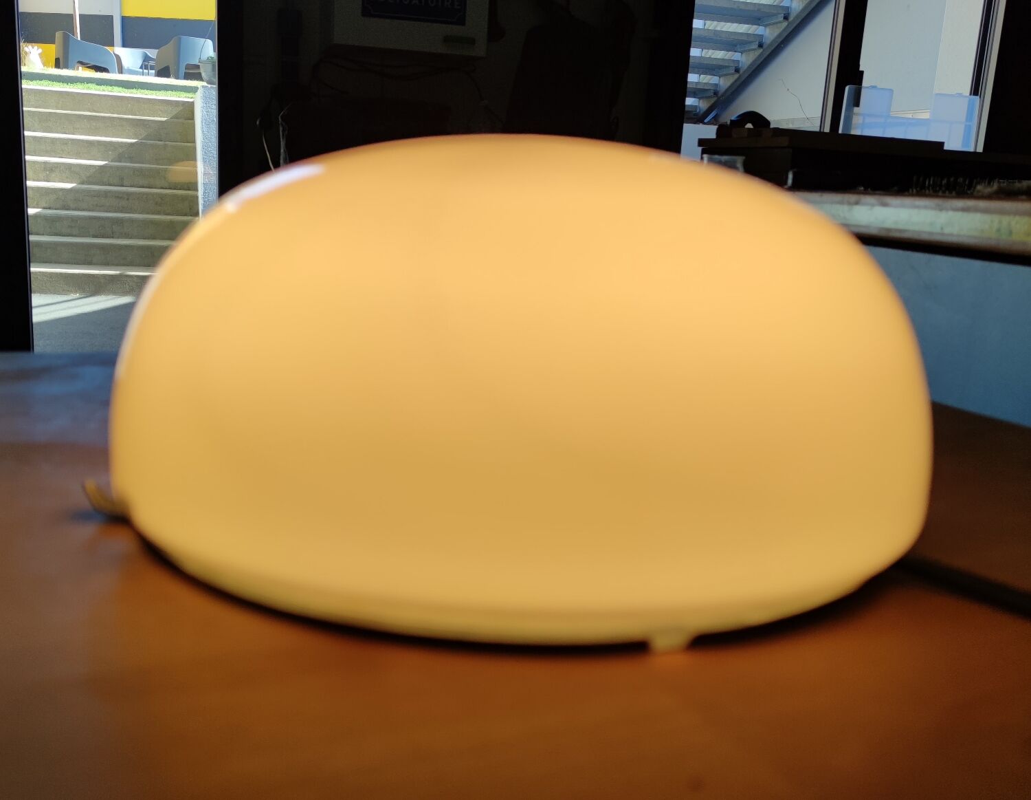 Opaline ceiling lamp