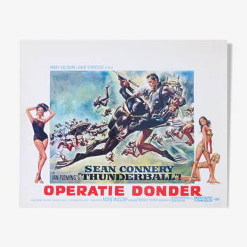 James bond 007 operation tonnerre operation thunder 47,5x62.5 cm poster