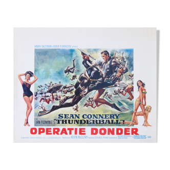 James bond 007 operation tonnerre operation thunder 47,5x62.5 cm poster
