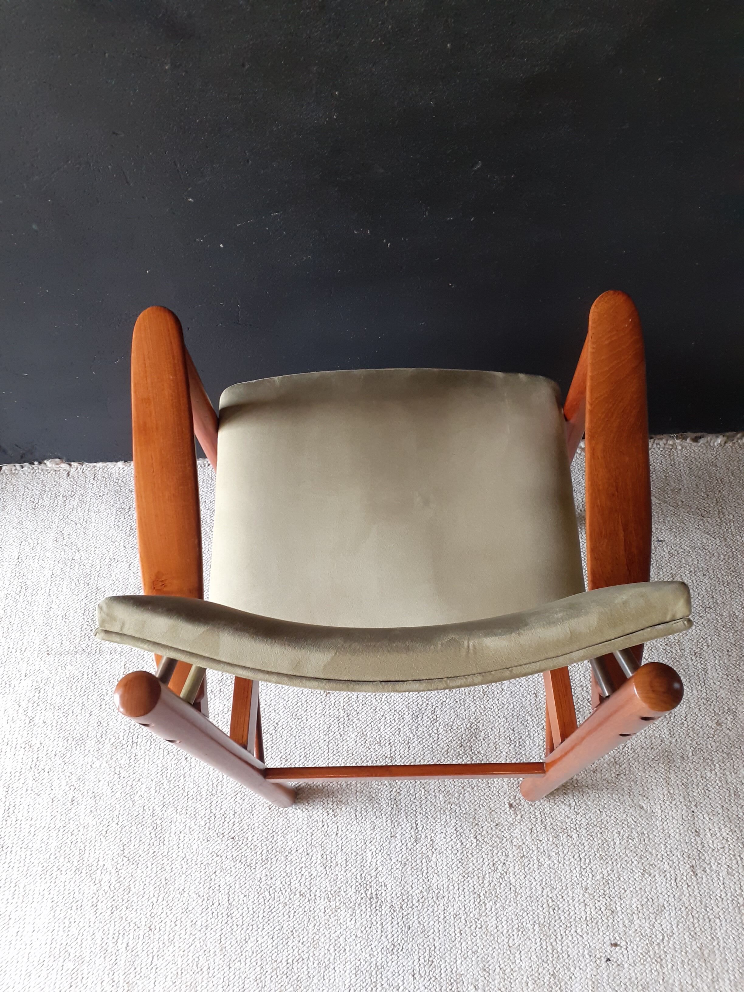 Vintage office chair, anise green