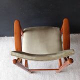 Vintage office chair, anise green
