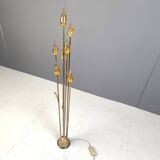 Murano glass leaf Floor Lamp, 1980s