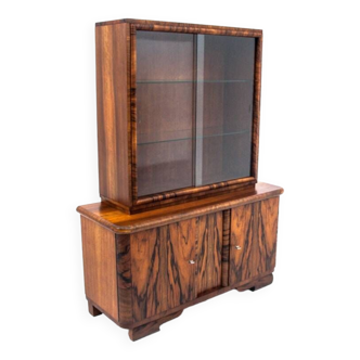 Art Deco display cabinet from the 1940s, Poland. After renovation.