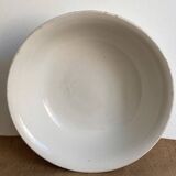 Old white earthenware salad bowl - Digoin