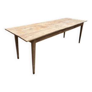 Table de ferme en chêne - massif