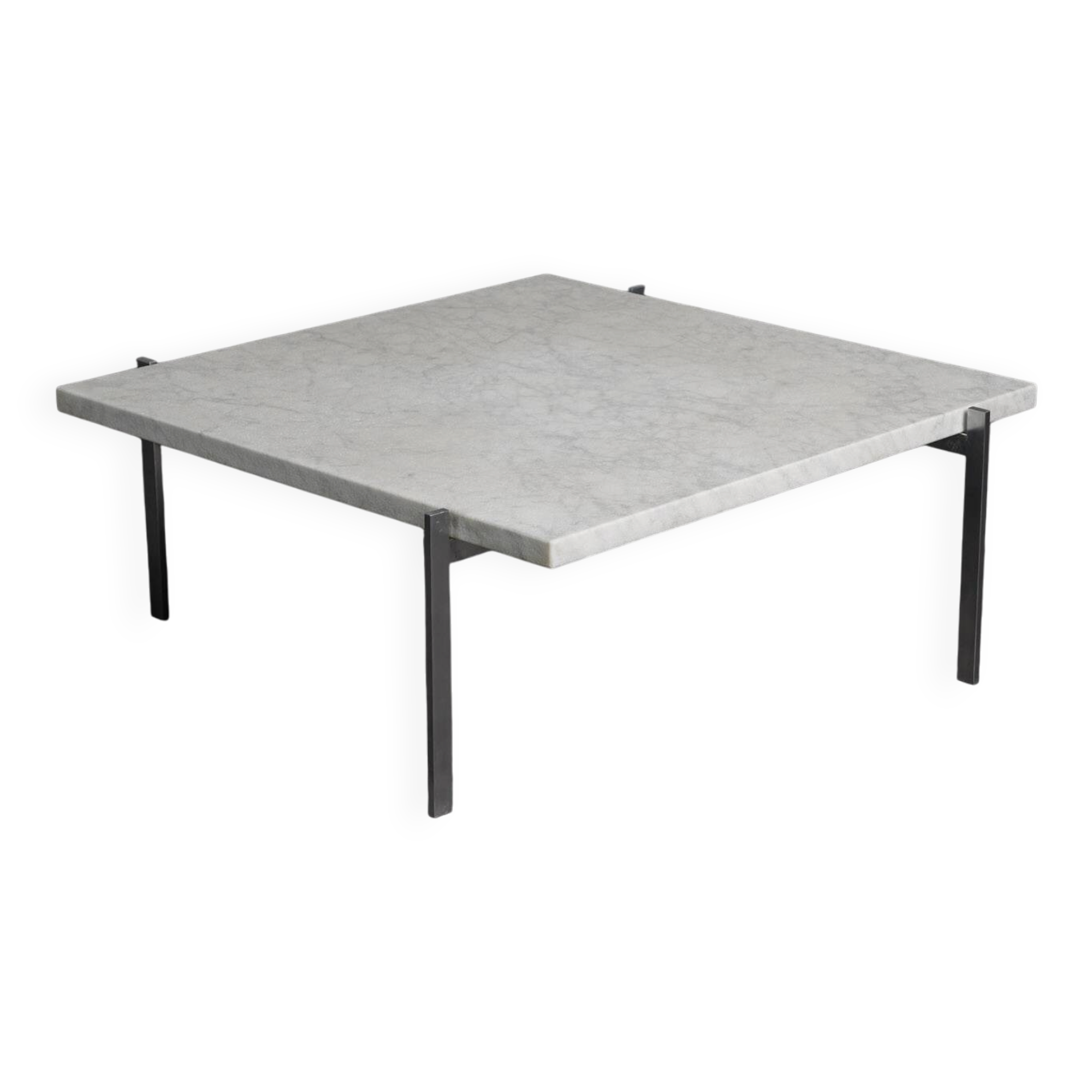 Rolled marble coffee table by Poul Kjaerholm for Fritz Hansen, Denmark, 1990s
