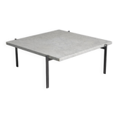 Rolled marble coffee table by Poul Kjaerholm for Fritz Hansen, Denmark, 1990s